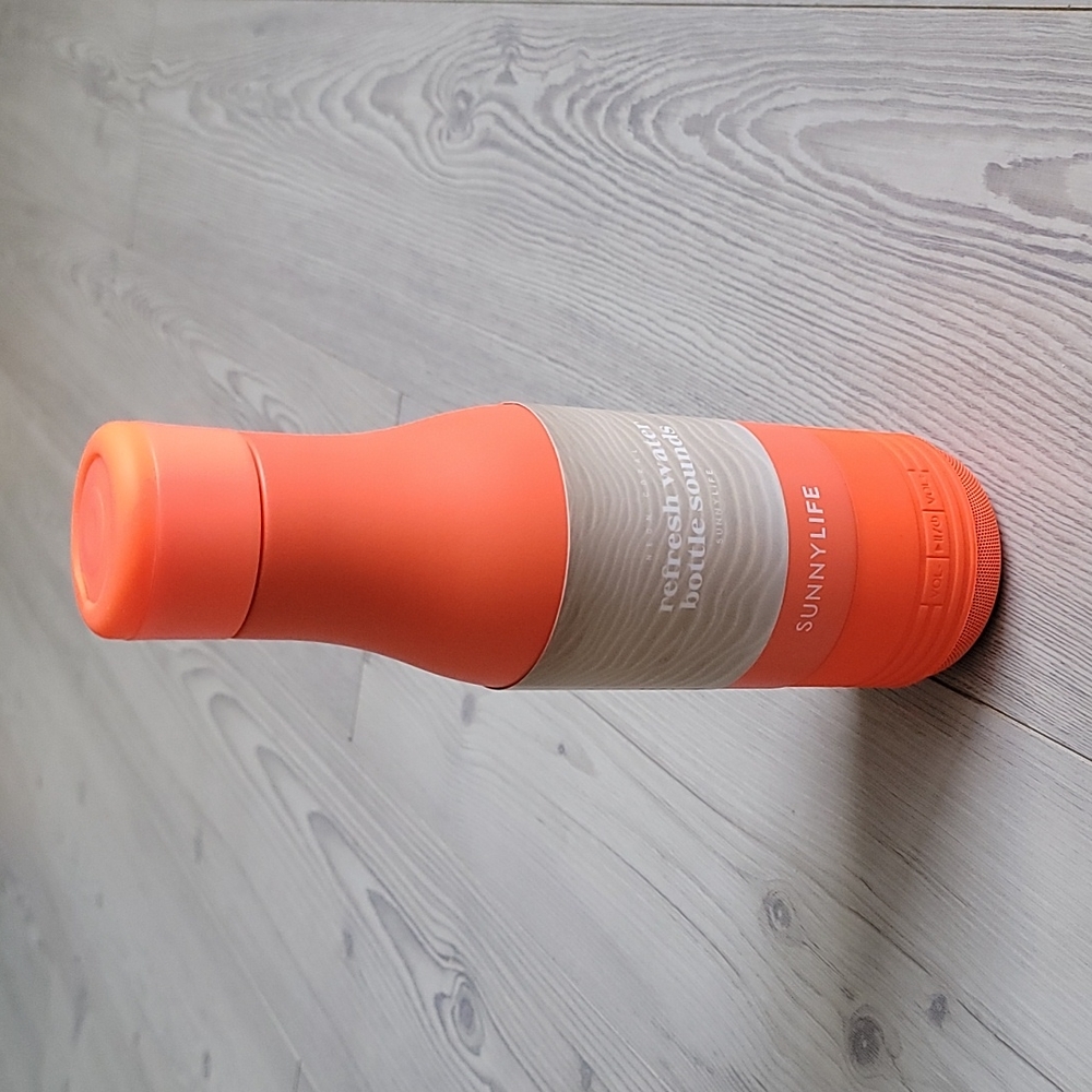 Speaker - Sunny Life Water Bottle Sounds Neon - Coral